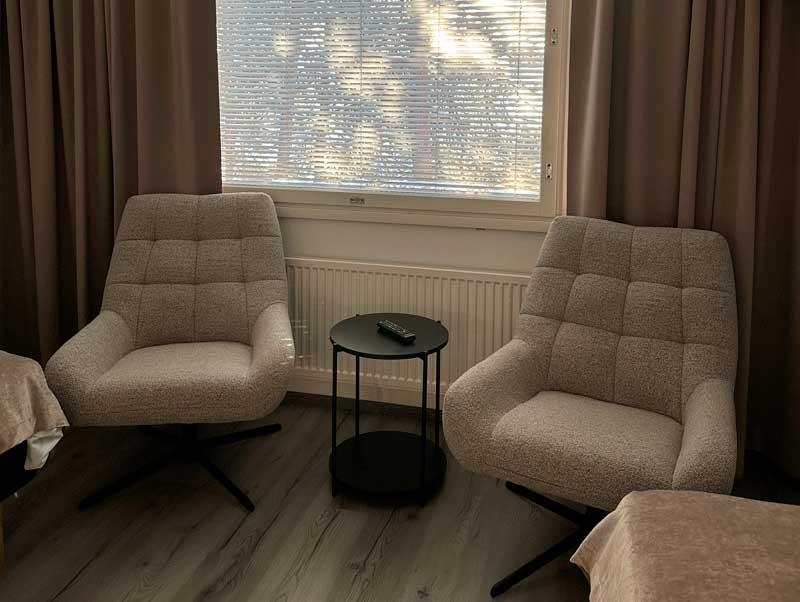 Guest room at Varala, the venue for the RiEN 2027 conference